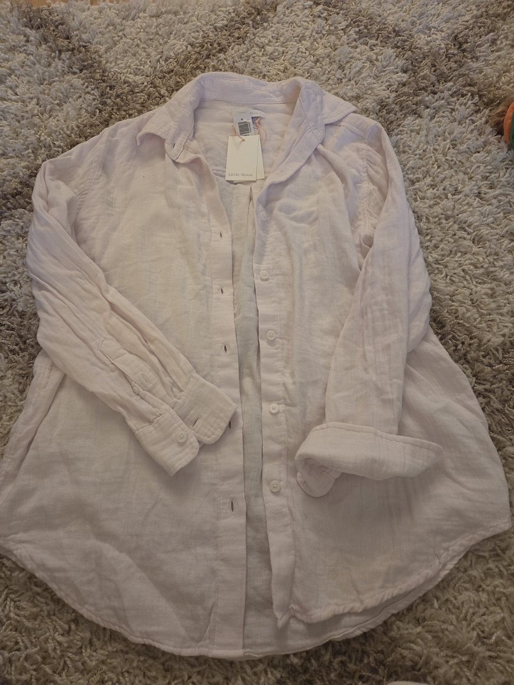 Little Moon Light Pink Button-Down Shirt